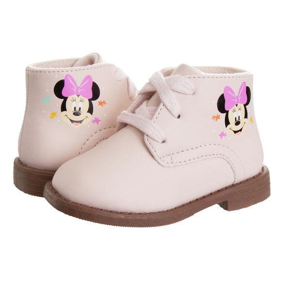 NEW JOSMO BABY GIRLS MINNIE MOUSE WALKING SHOES - LIGHTWEIGHT SYNTHETIC FIRST ST - Picture 5 of 6